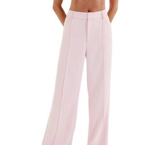 For Love and Lemons- Pink Women's Wide-Leg trousers